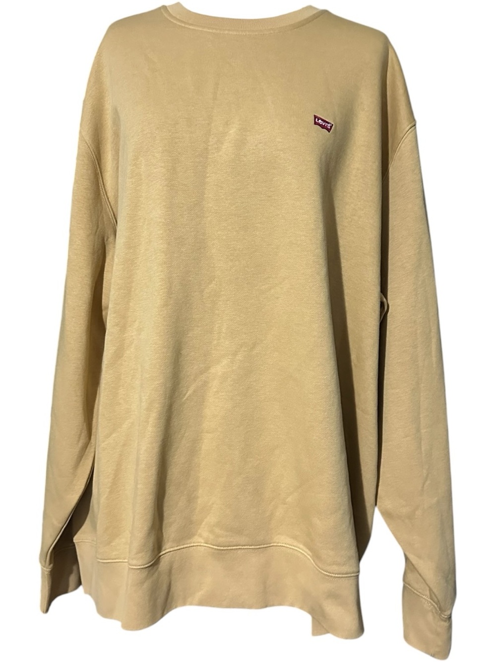Levi's Men's The Original Crewneck Sweatshirt Standard Sand Size 3XL